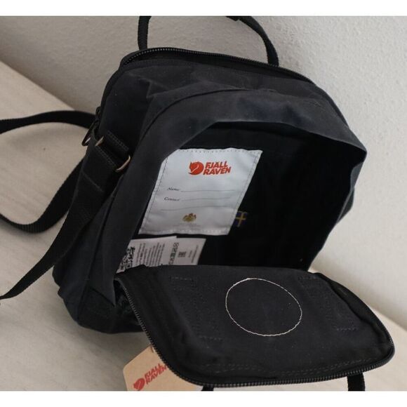 Fjallraven 23797-550 Unisex Black Kanken Mini Crossbody Sling Shoulder Bag - Picture 5 of 9